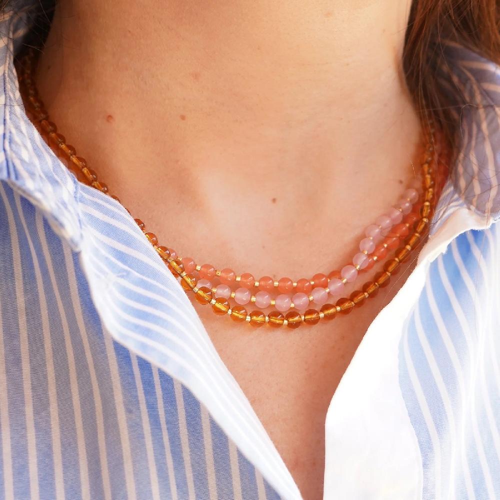 L'exception Collier Quartz Rose Wilhelmina Garcia