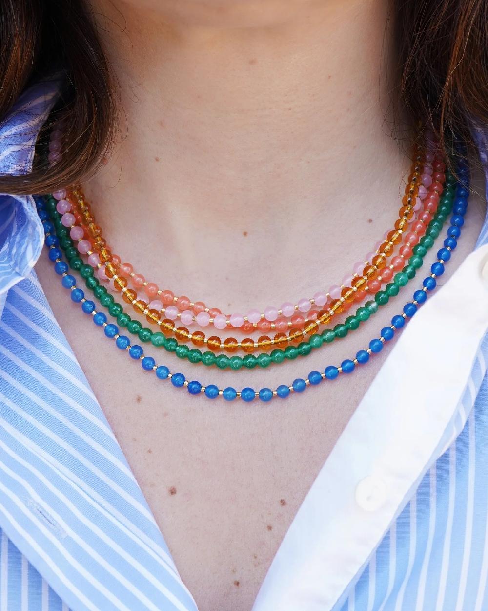 L'exception Collier Quartz Vert Wilhelmina Garcia
