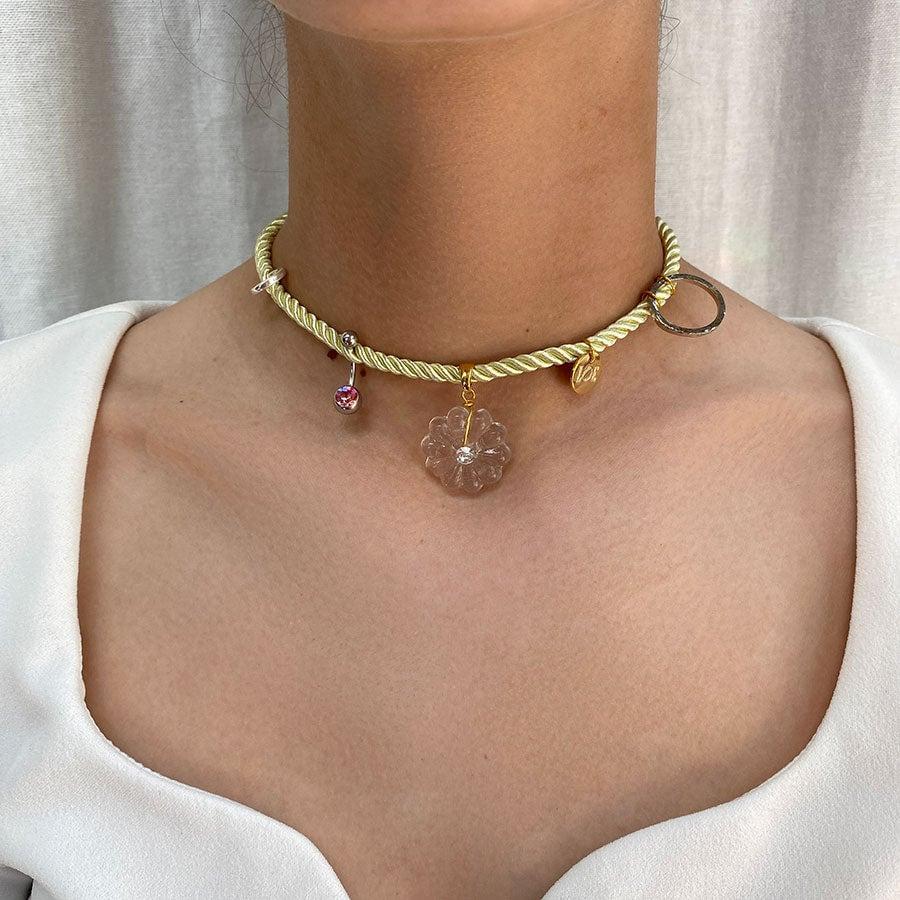 L'exception Collier Queen Daisy Vert LOE