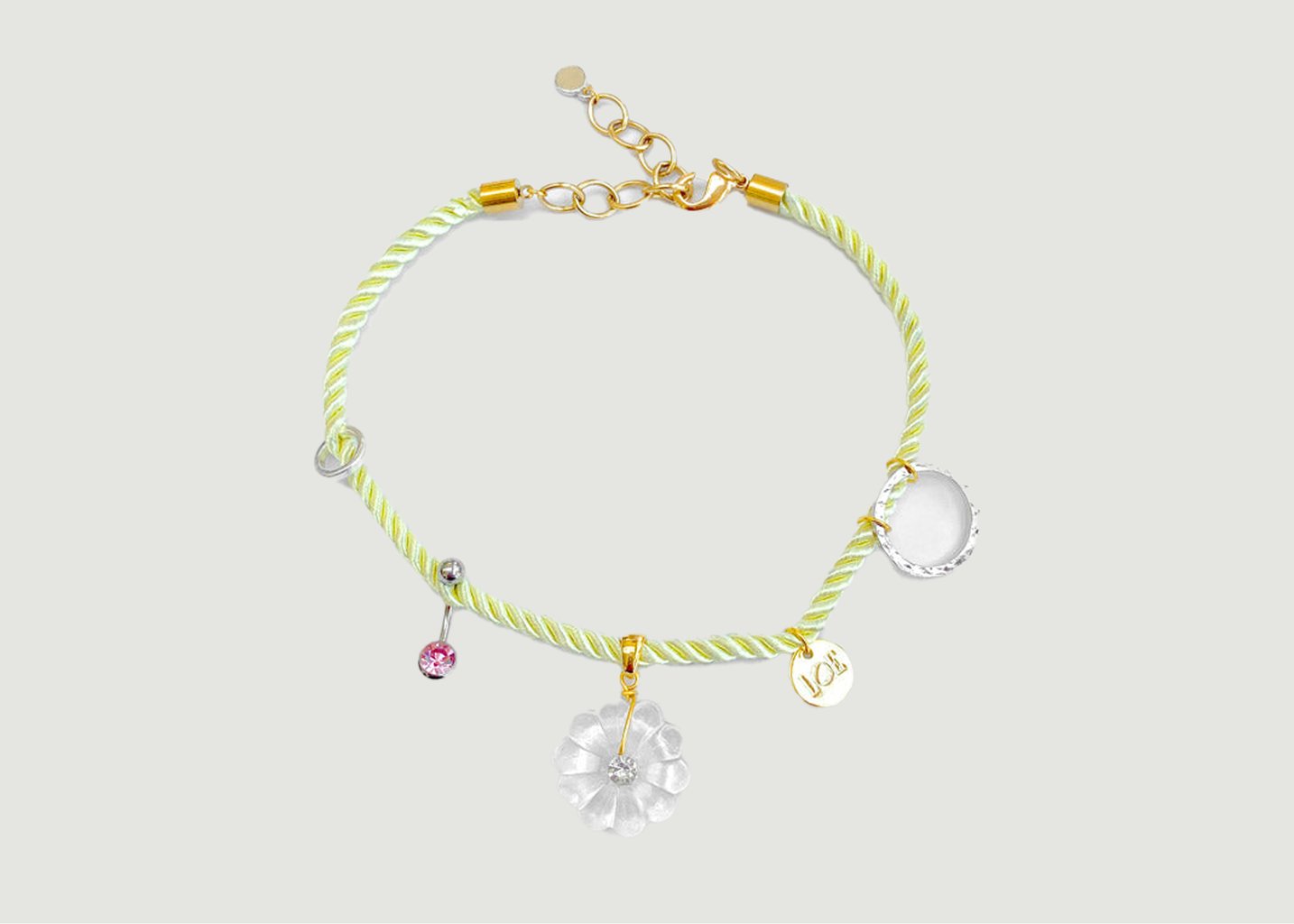 l'exception Collier Queen Daisy Vert LOE