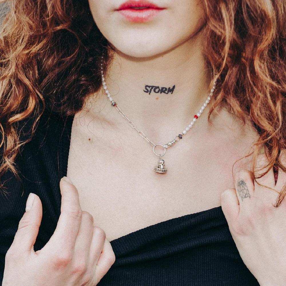 L'exception Collier Thanatos Argent Maison Vanité