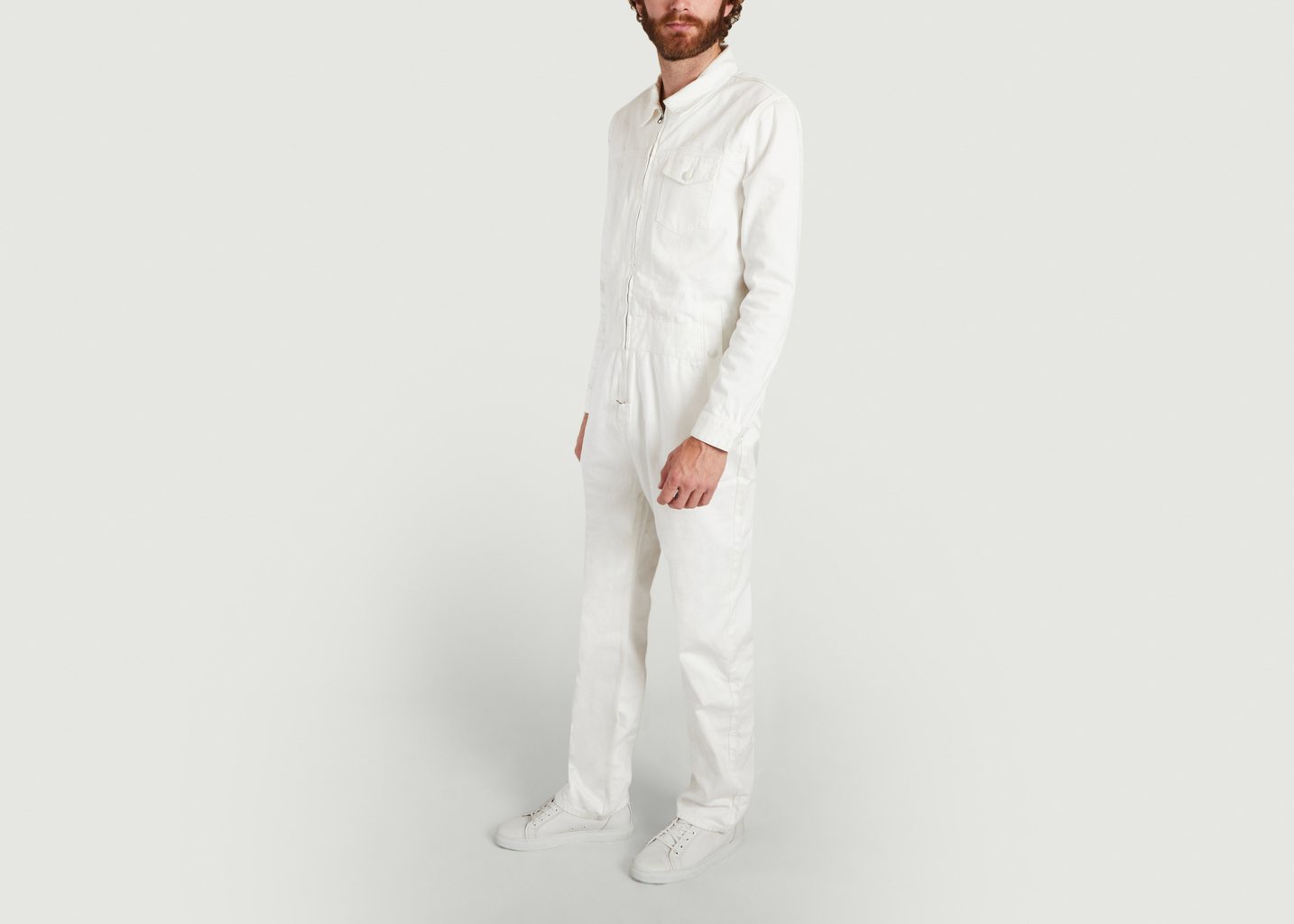 L'exception Combinaison En Jean Blanc M.C. Overalls