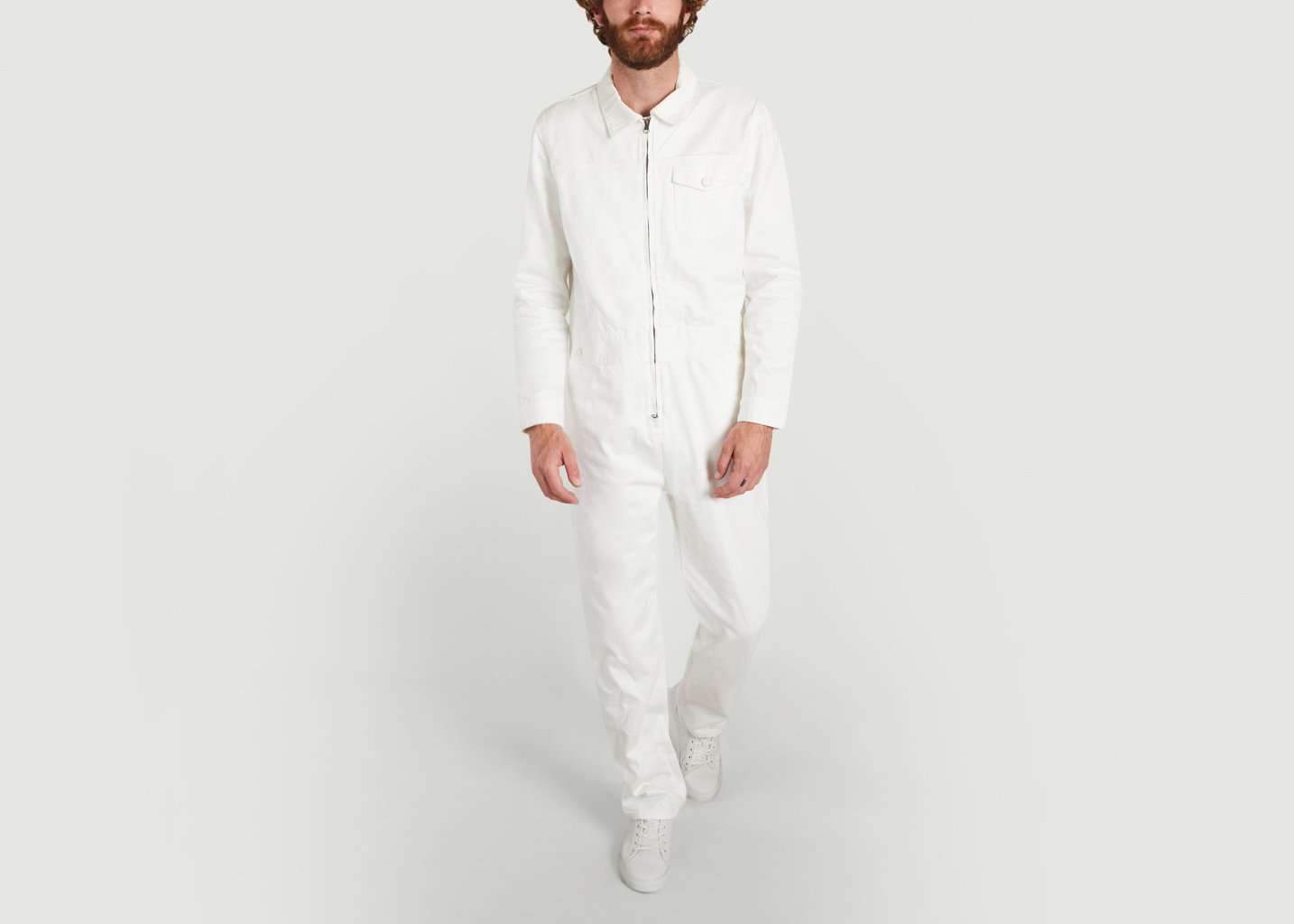 L'exception Combinaison En Jean Blanc M.C. Overalls