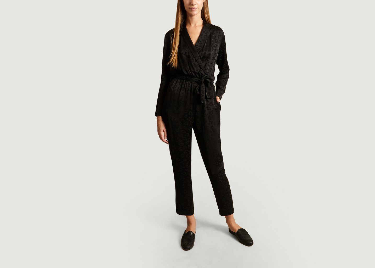 l'exception Combinaison Jacquard Noir Tara Jarmon