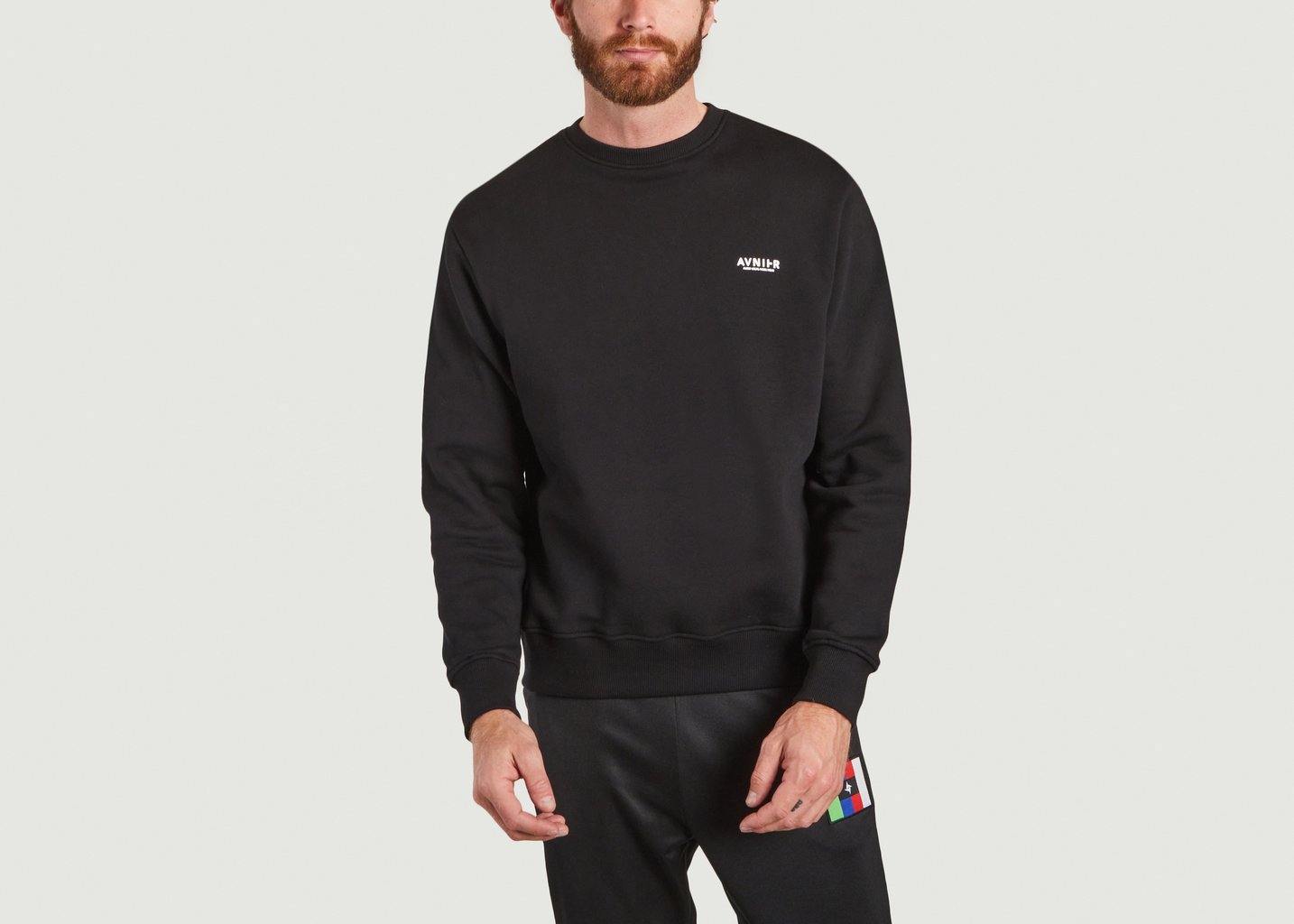l'exception Crewneck Encore Black V2 Noir AVNIER