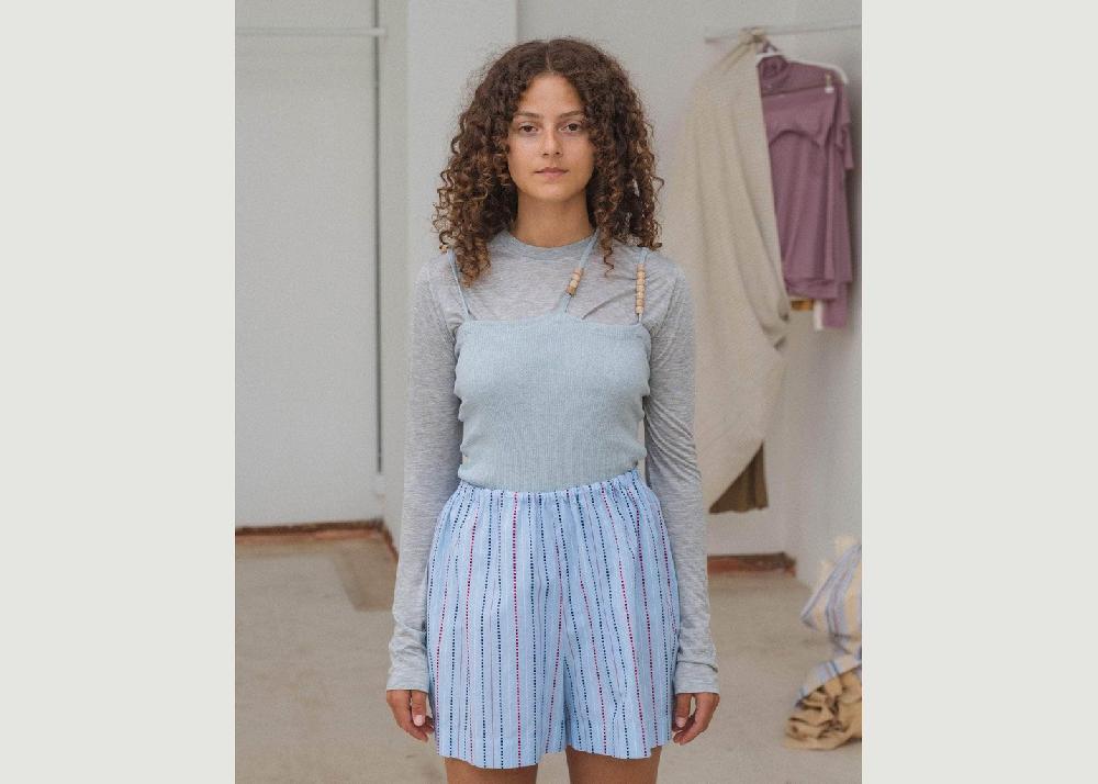 l'exception Débardeur Tav Bleu Clair Baserange