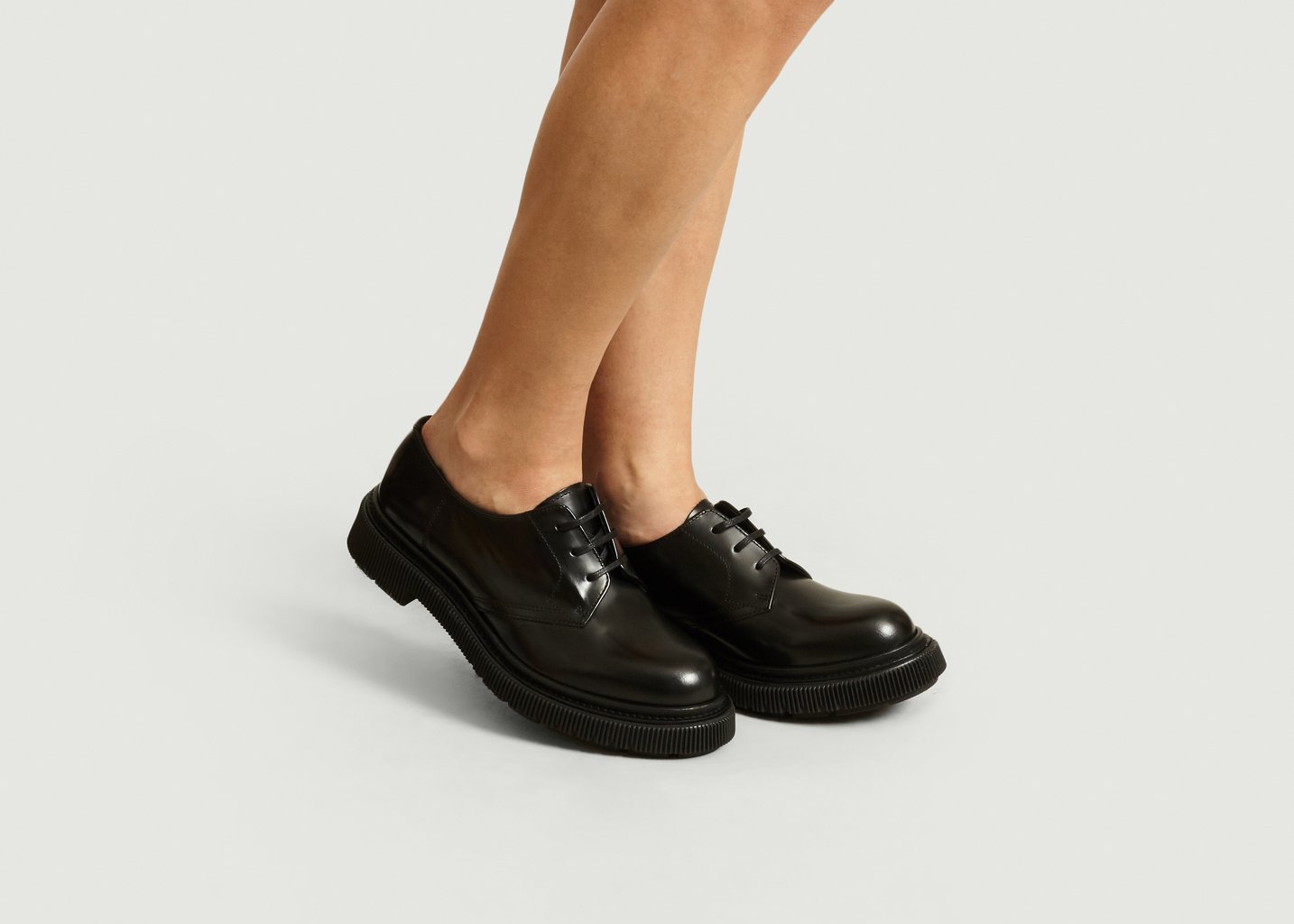 L'exception Derbies En Cuir Type 132 Noir Adieu