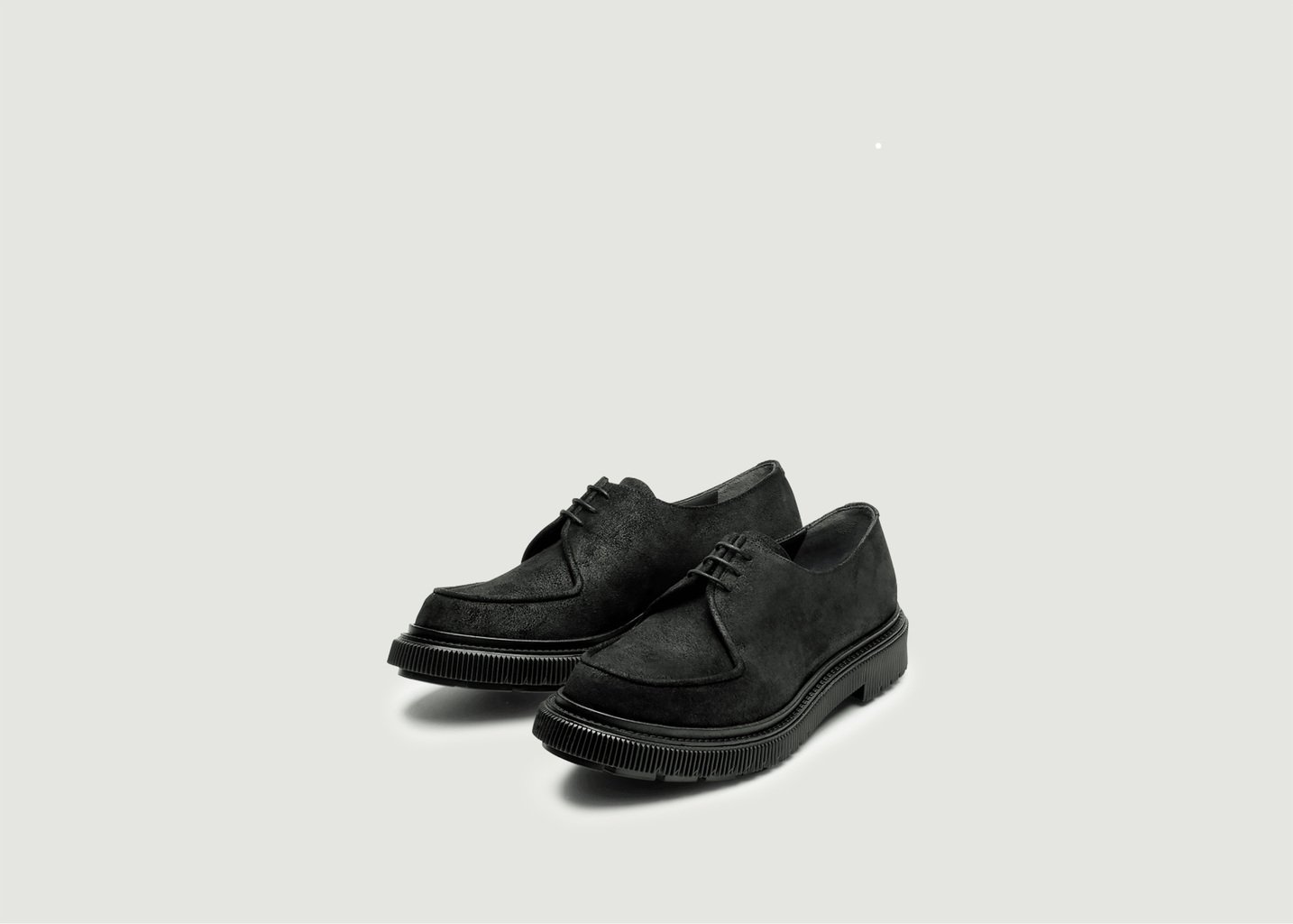 L'exception Derbies En Daim Type 124 Noir Adieu