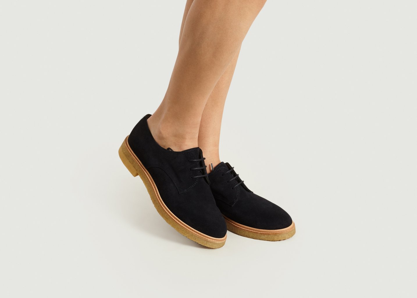 L'exception Derbies Suede Bleu Marine Zespa