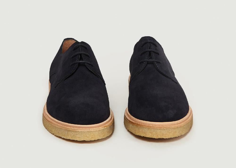 L'exception Derbies Suede Bleu Marine Zespa