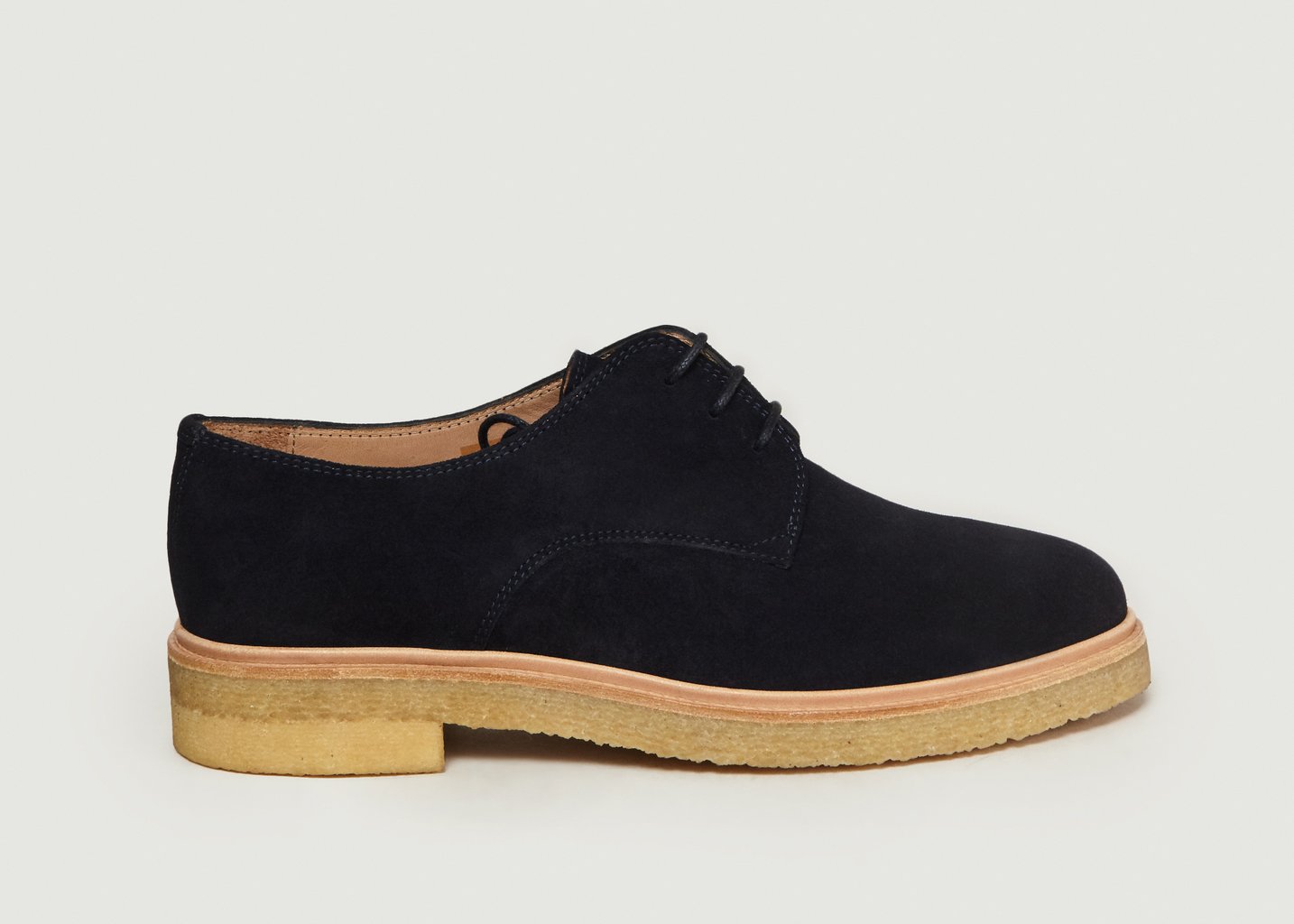 L'exception Derbies Suede Bleu Marine Zespa