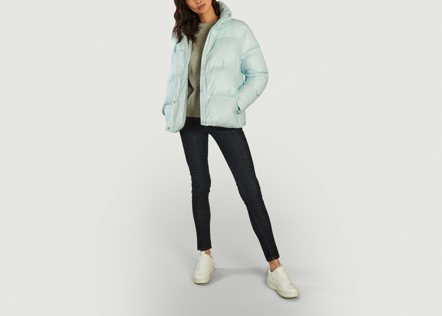 L'exception Doudoune Courte Coupe Boxy Agate Rains