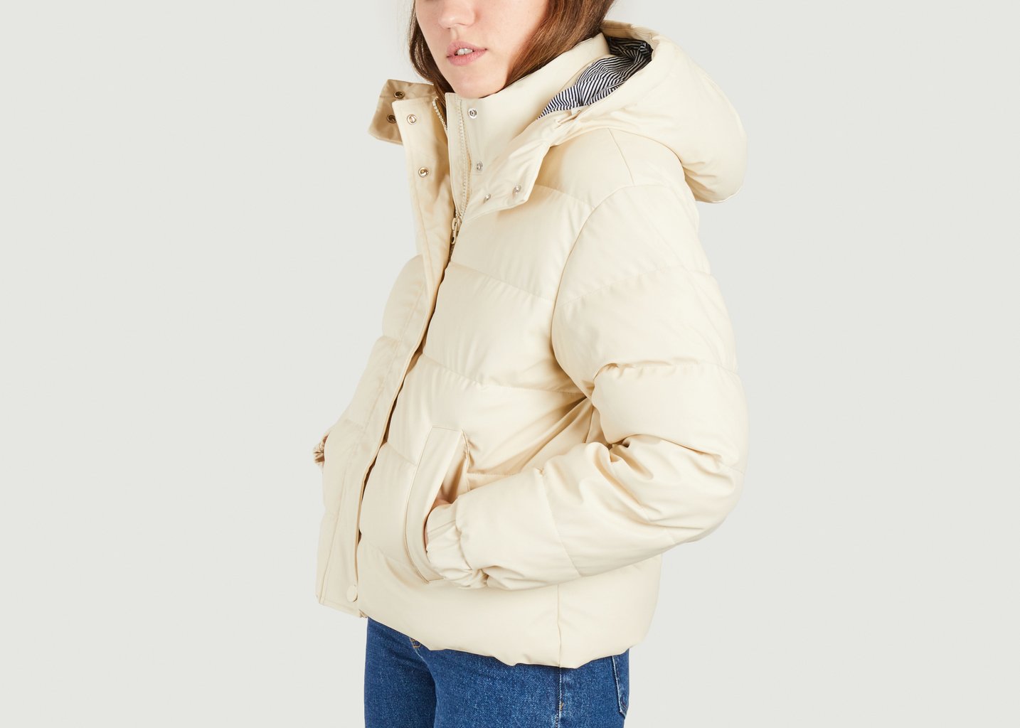 L'exception Doudoune Matelassée Ecru Petit Bateau