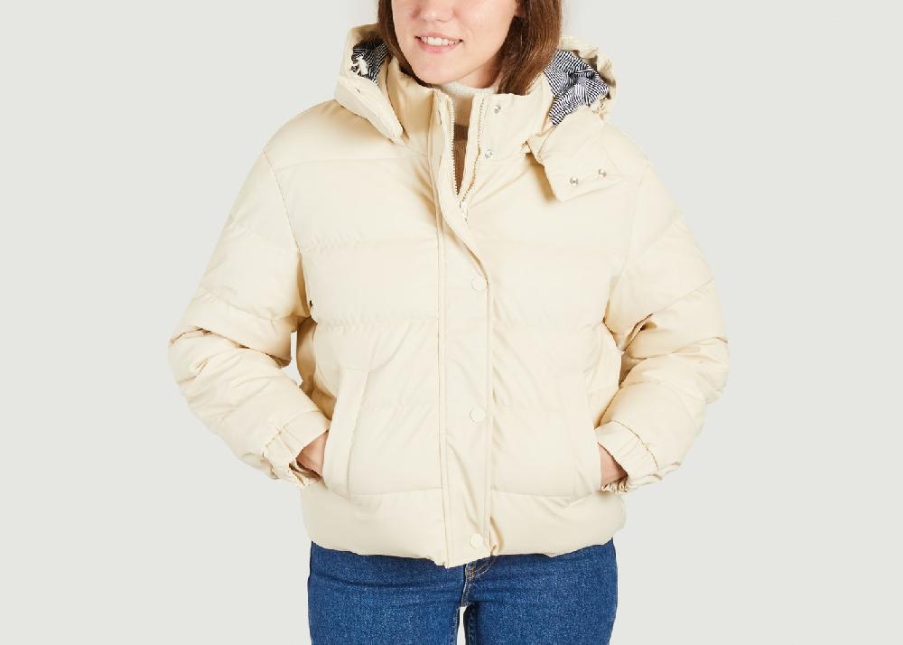 l'exception Doudoune Matelassée Ecru Petit Bateau