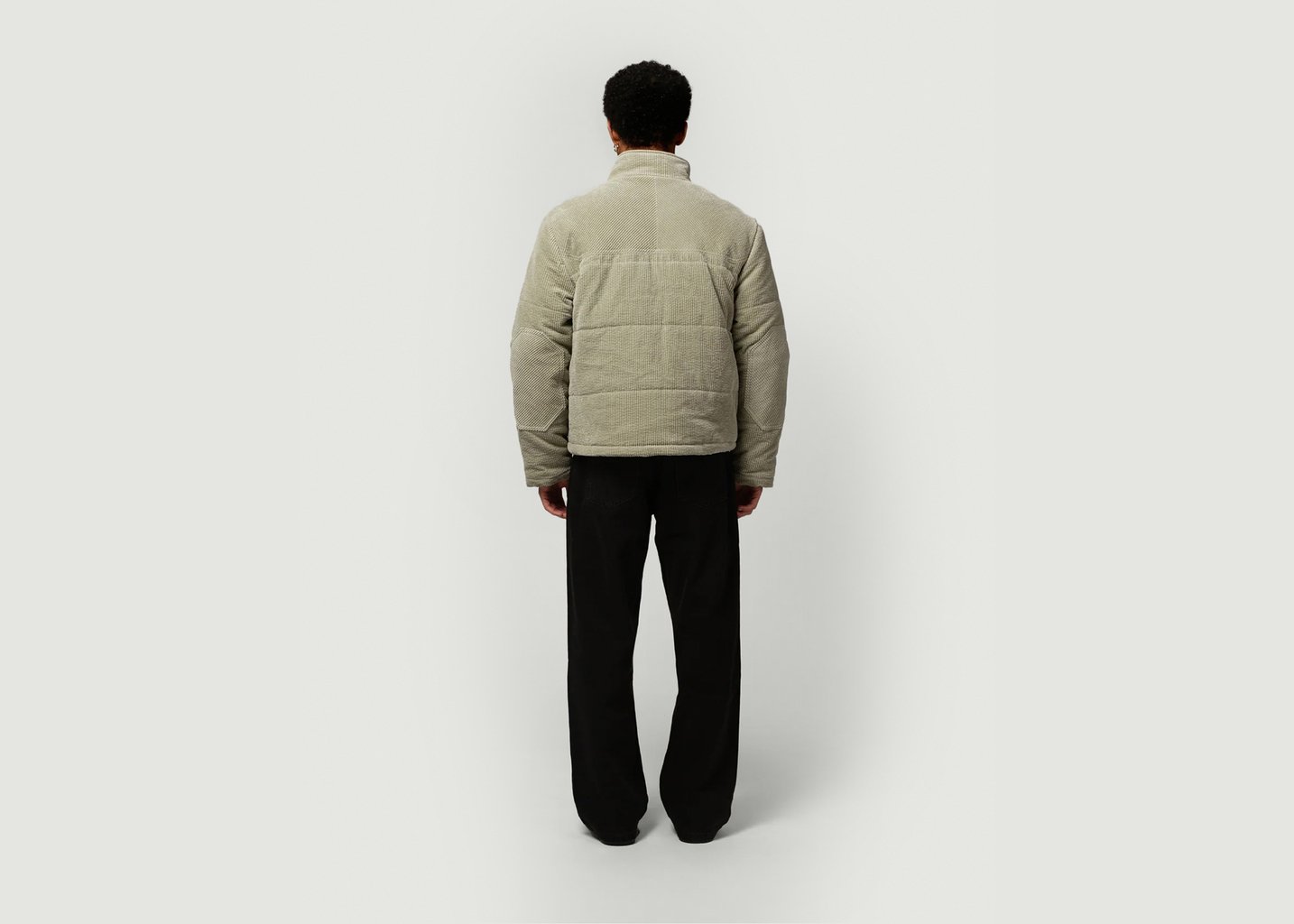 L'exception Doudoune Puffer Khaki Côtelé Paris