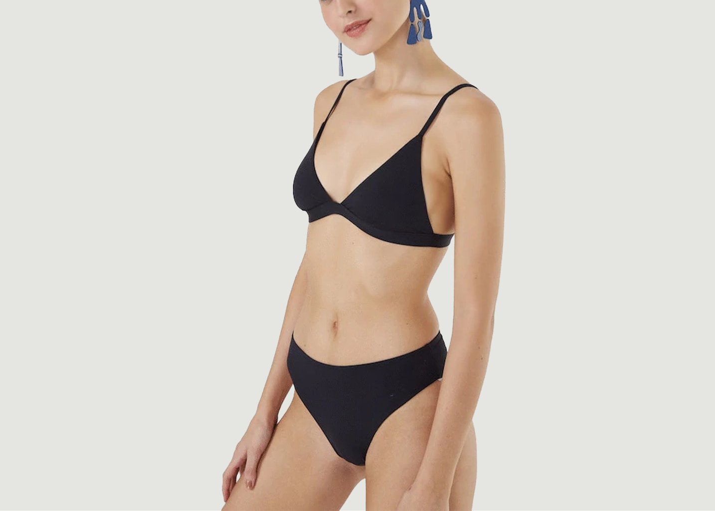 l'exception Ensemble triangle 2 pièces Noir Pantys