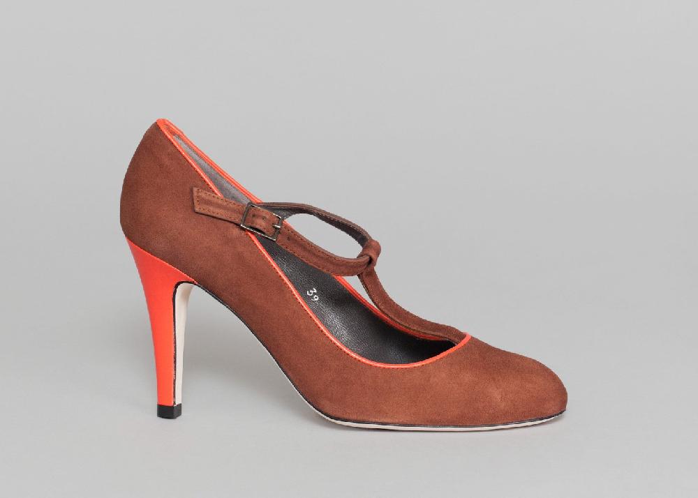 L'exception Escarpin Inès Marron Ellips