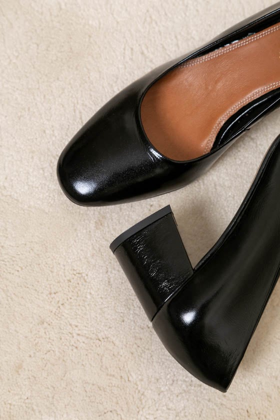 L'exception Escarpin Louisa Noir Maison Toufet