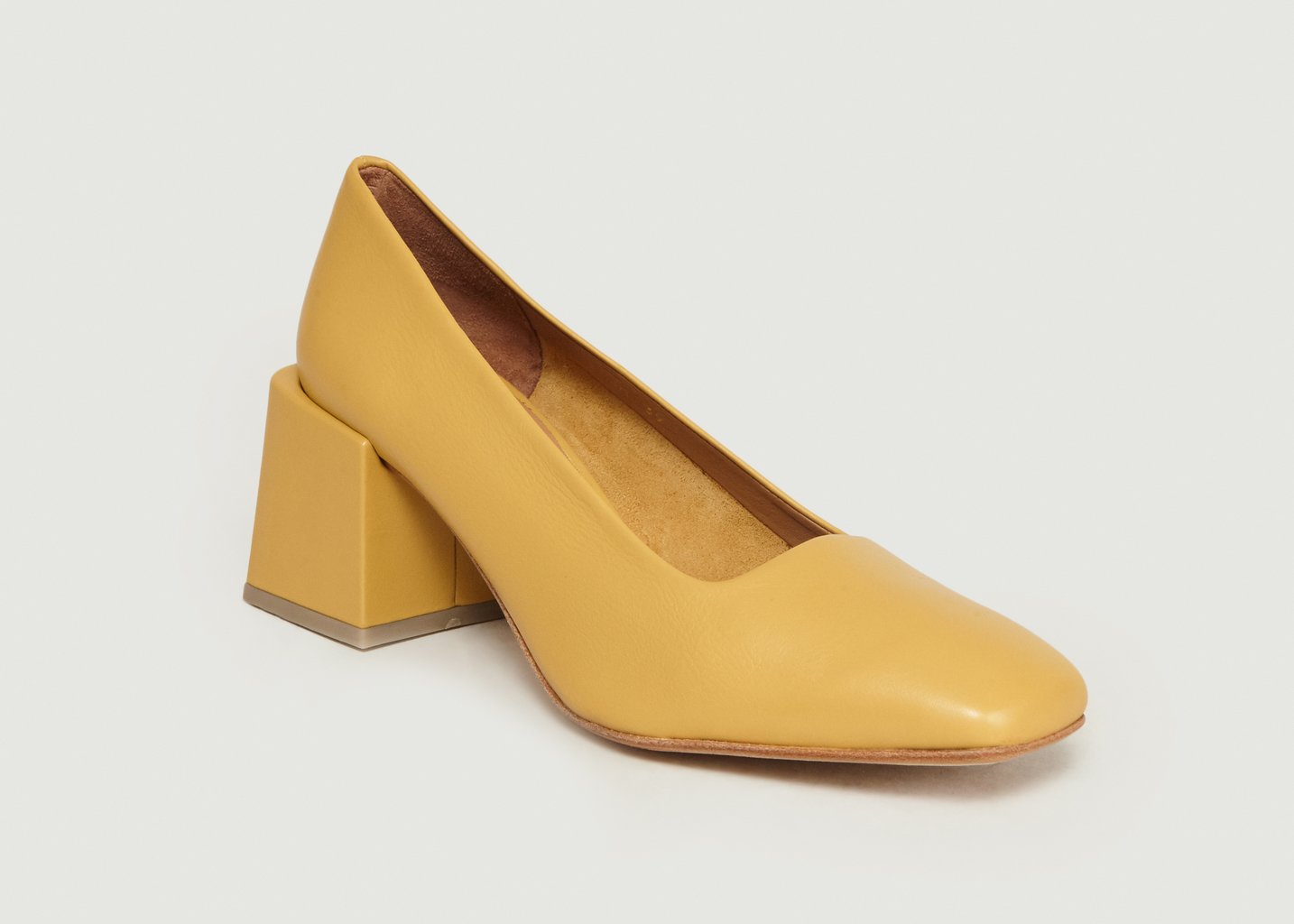 l'exception Escarpins En Cuir Villa Moutarde Loq
