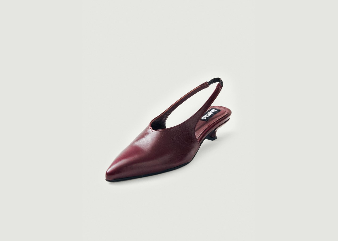 L'exception Escarpins Eros En Cuir Bordeaux Alohas