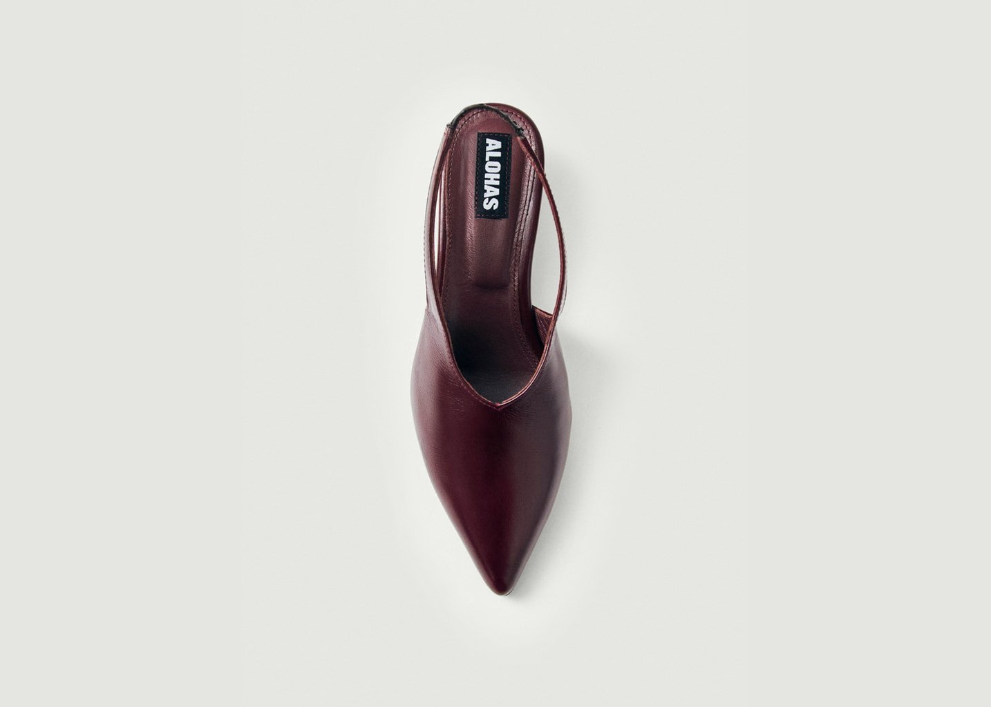 L'exception Escarpins Eros En Cuir Bordeaux Alohas