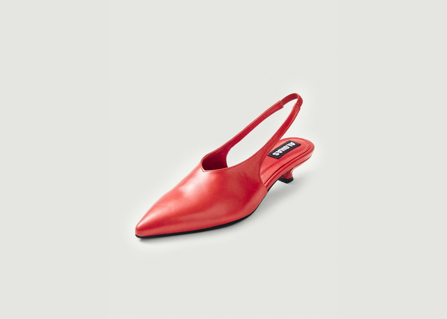 L'exception Escarpins Eros En Cuir Rouge Alohas