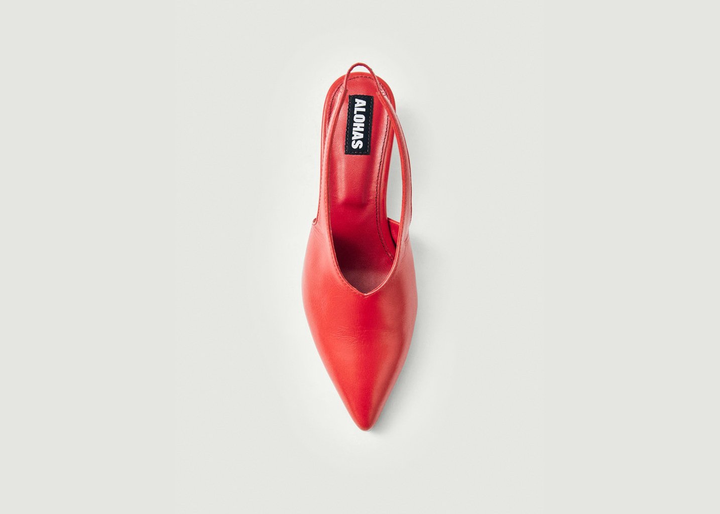 L'exception Escarpins Eros En Cuir Rouge Alohas