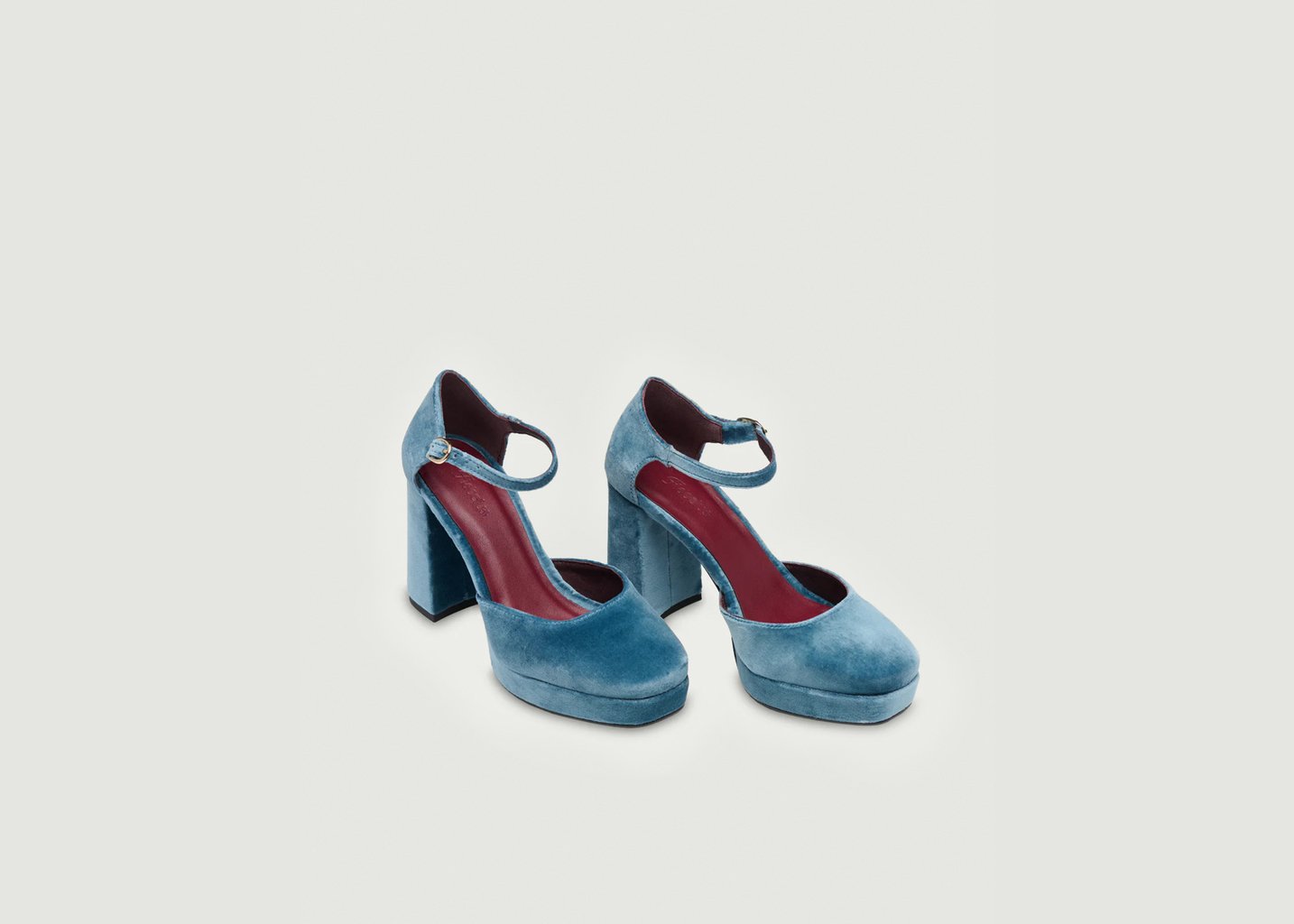 L'exception Escarpins Flamento Bleu Flabelus
