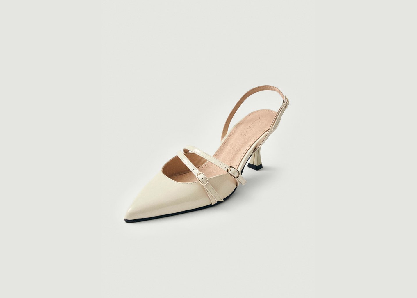 L'exception Escarpins Joelle En Cuir Crème Alohas