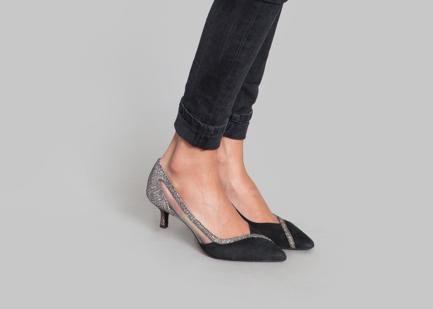 L'exception Escarpins Violette Argent Apologie
