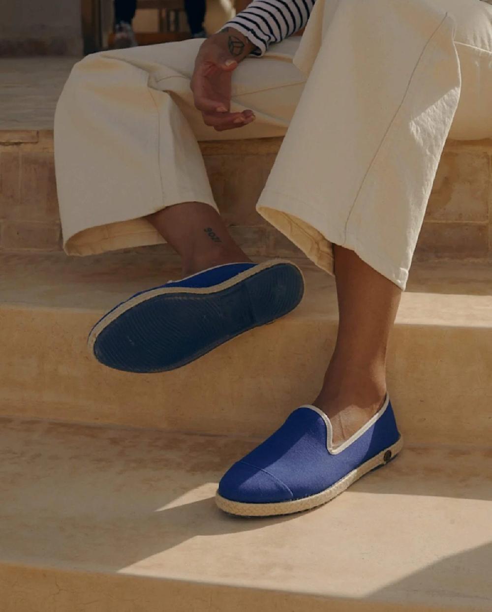 L'exception Espadrille Coton Bleu Roi Angarde