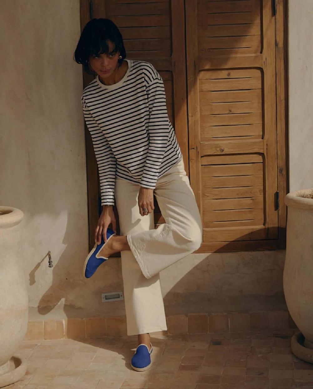L'exception Espadrille Coton Bleu Roi Angarde