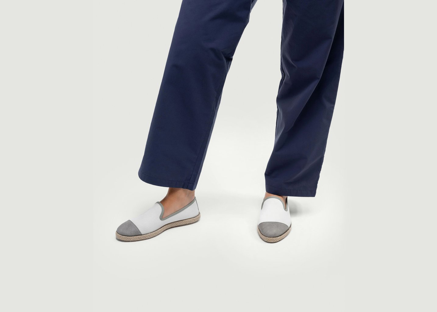 L'exception Espadrille Homme Coton Blanc Angarde