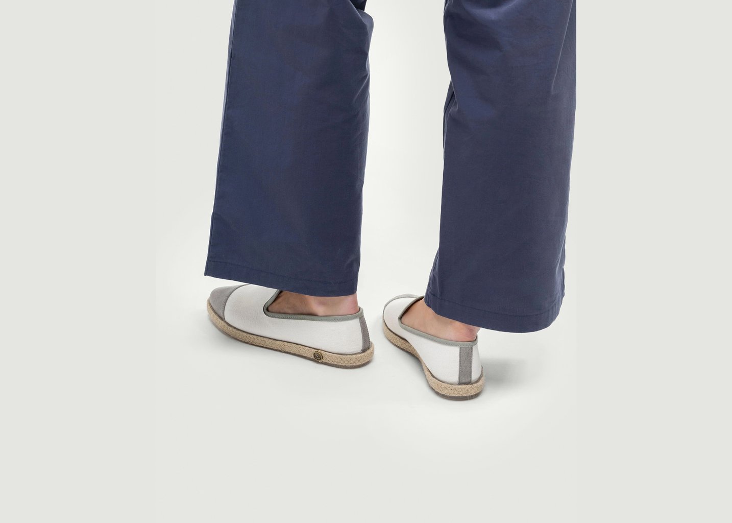 L'exception Espadrille Homme Coton Blanc Angarde