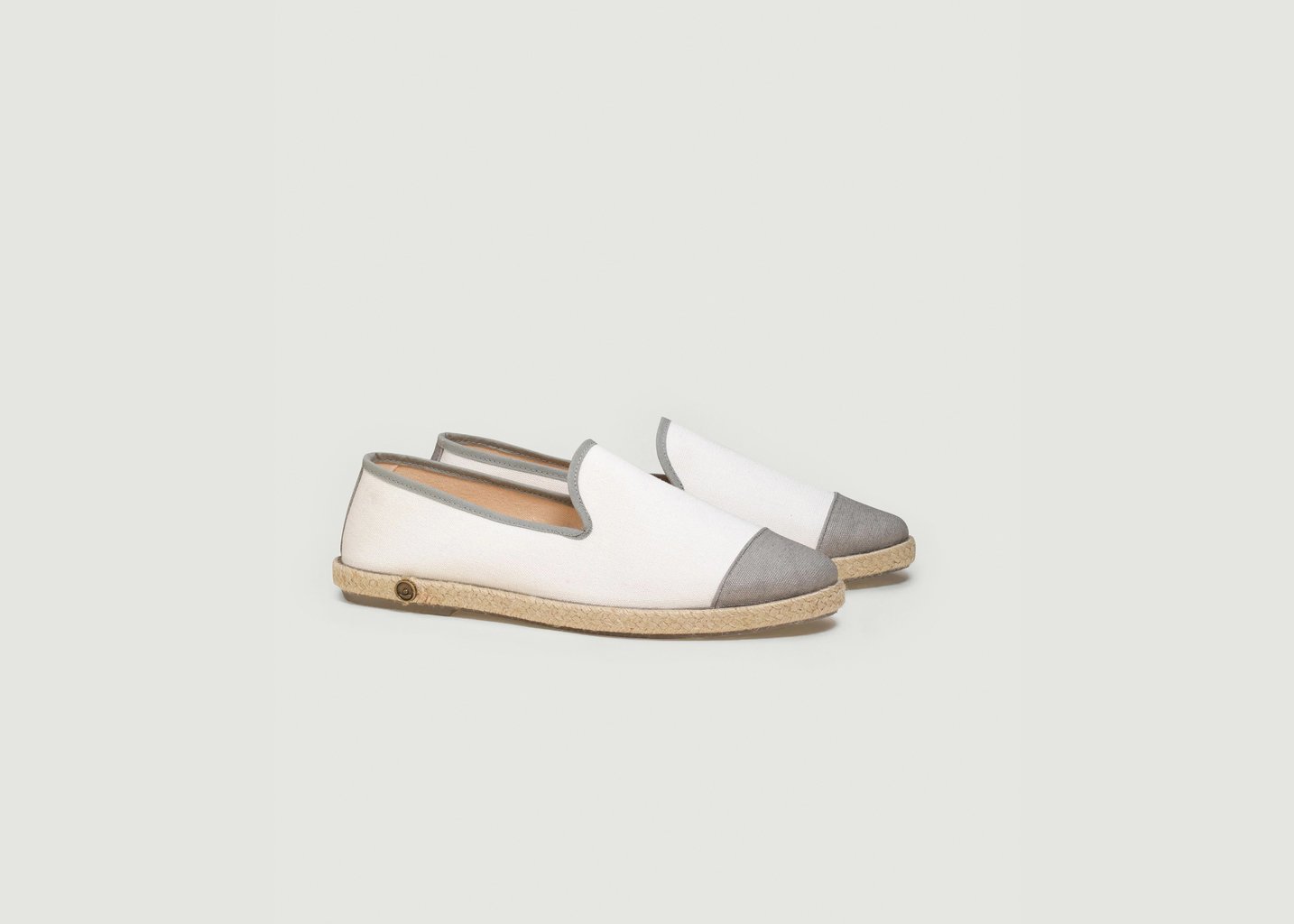 l'exception Espadrille homme coton Blanc Angarde