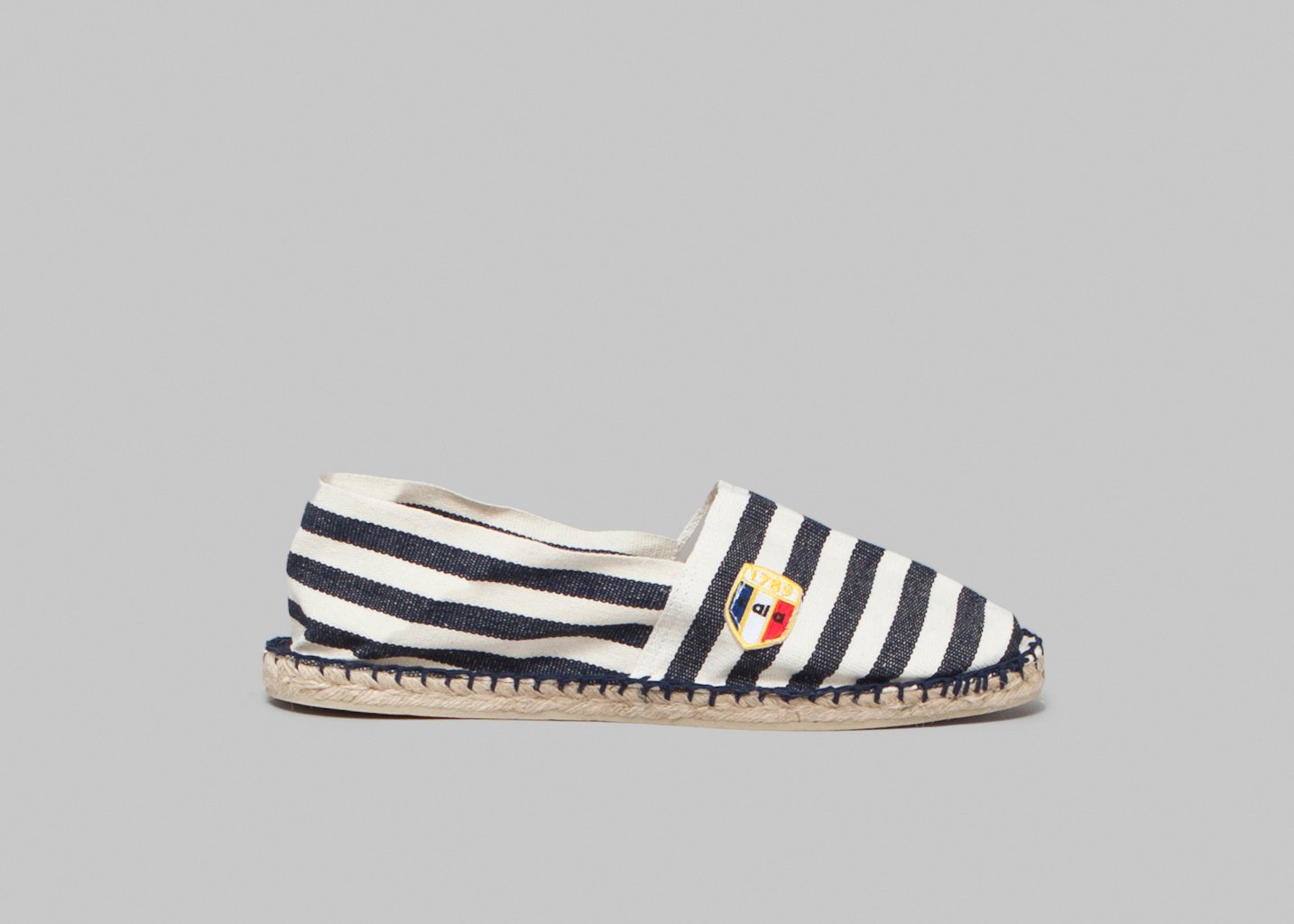 L'exception Espadrille Rayée Bleu Marine 1789 Cala