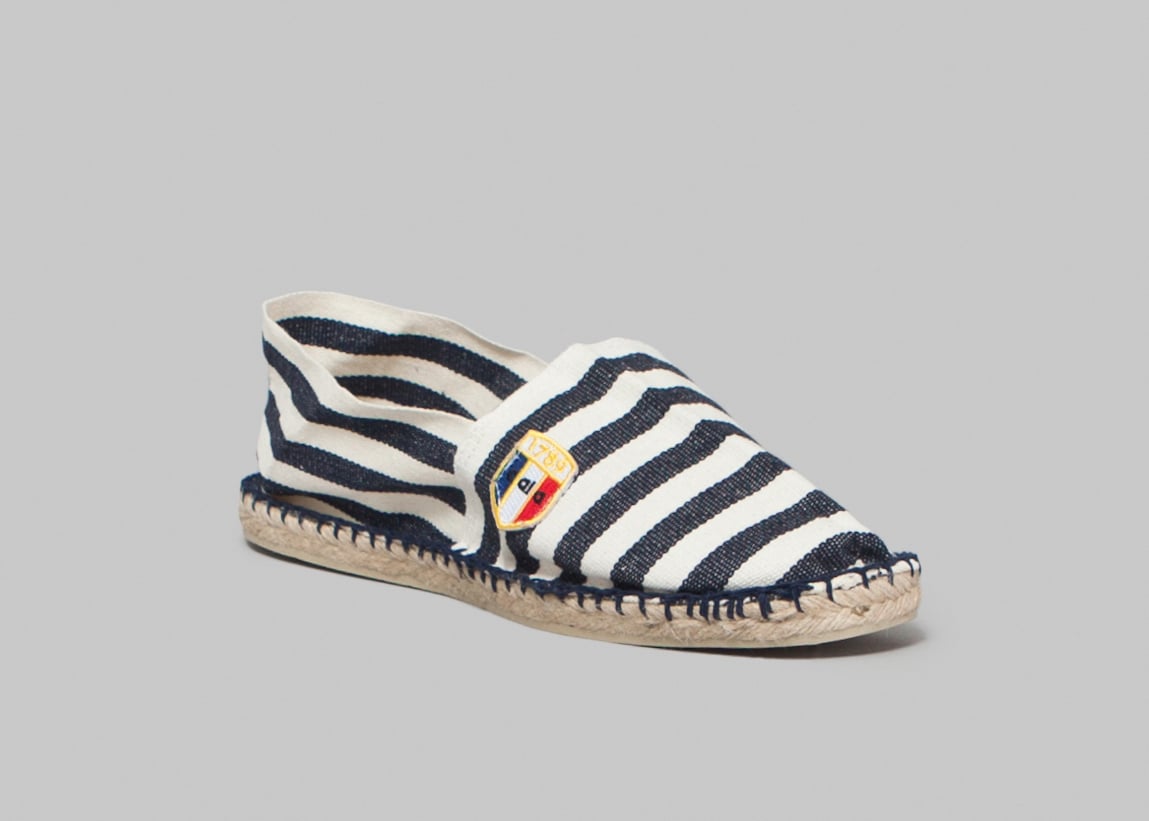 l'exception Espadrille Rayée Bleu Marine 1789 Cala