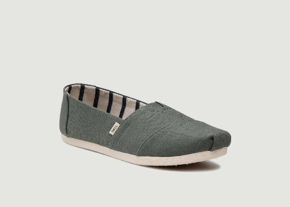 L'exception Espadrilles Alpargatas Vert Foncé Toms