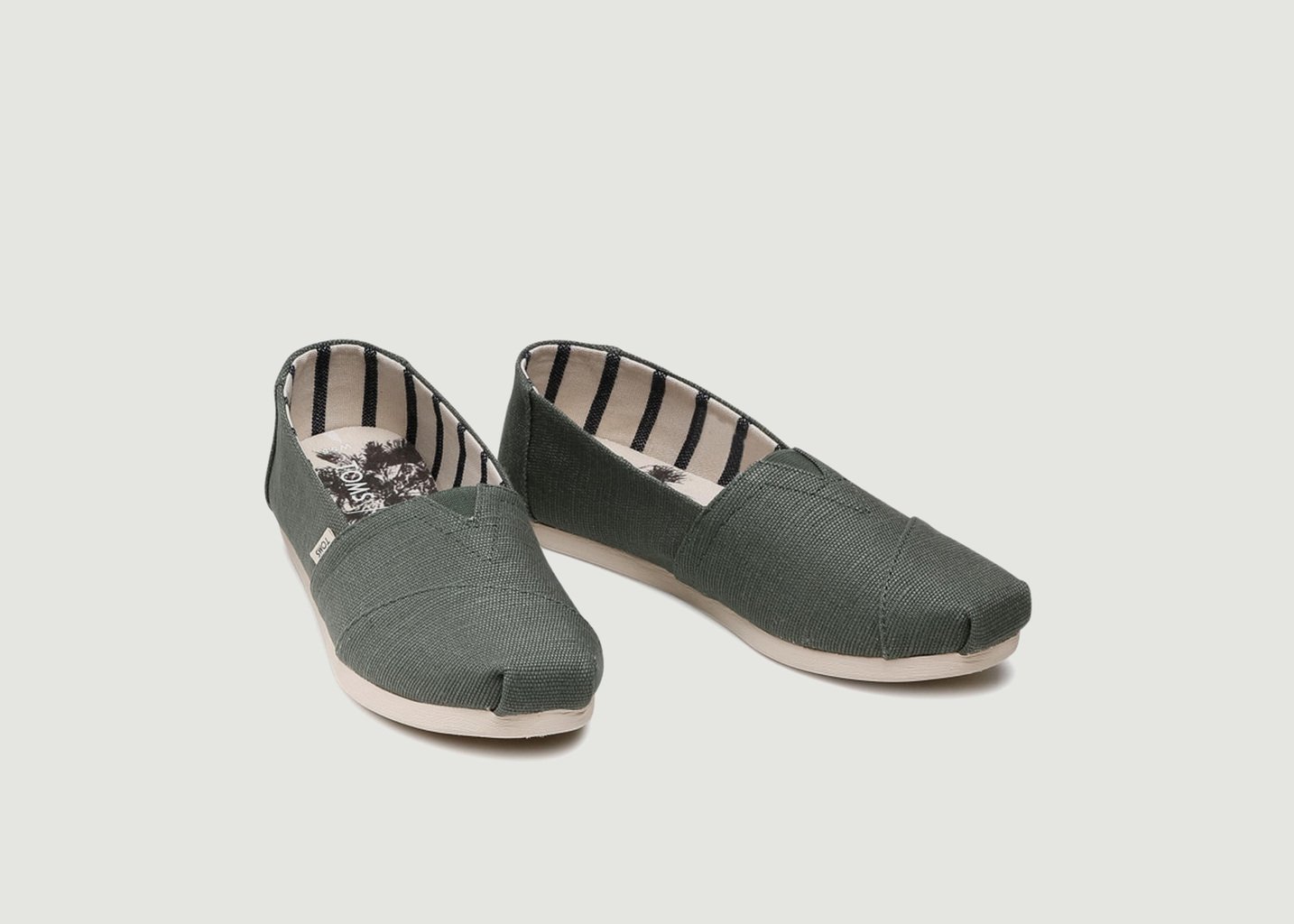 L'exception Espadrilles Alpargatas Vert Foncé Toms