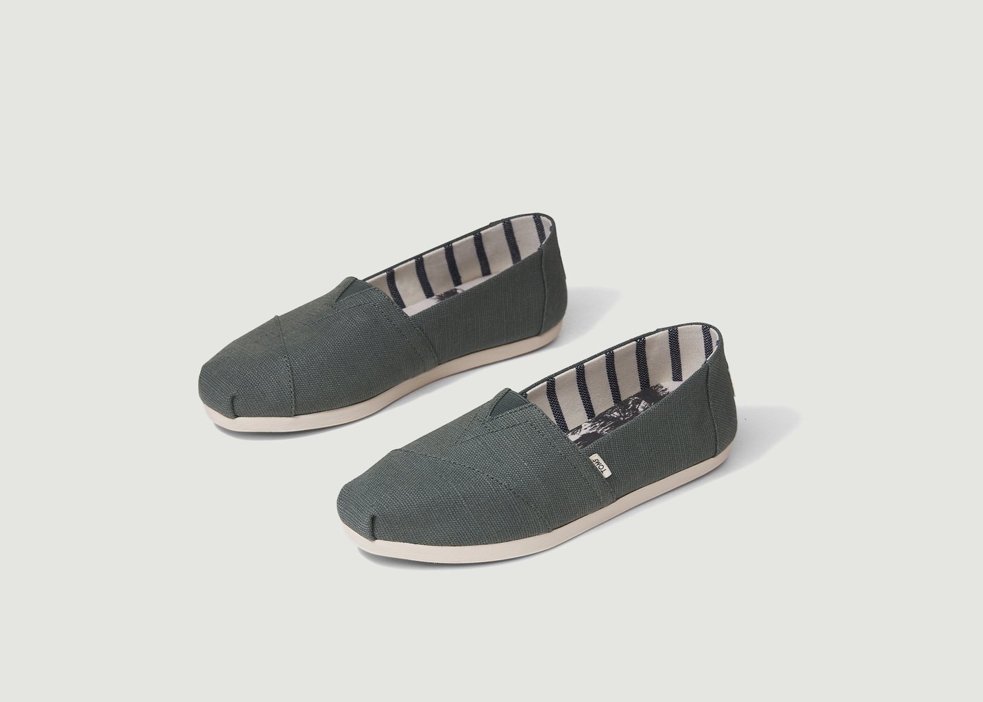 L'exception Espadrilles Alpargatas Vert Foncé Toms