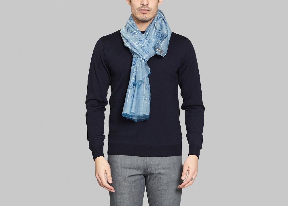 L'exception Foulard Lorenti Bleu Clair Petrusse