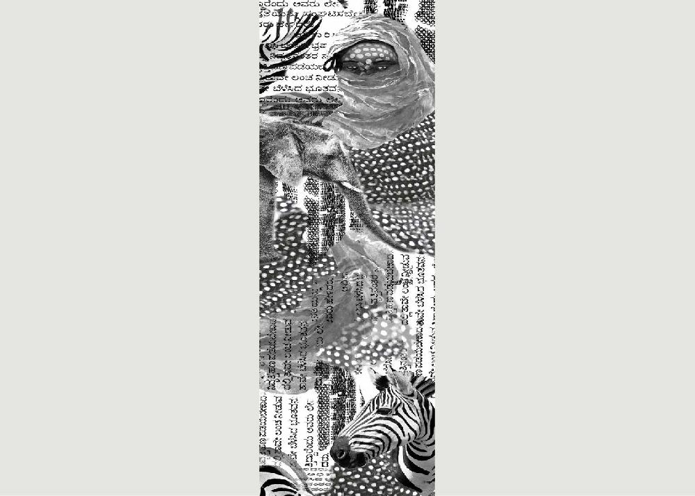 l'exception Foulard Tribu Gris Meesha