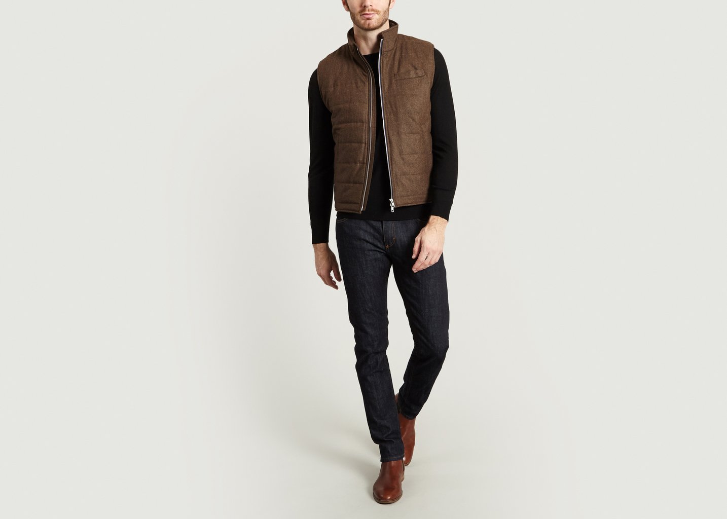 L'exception Gilet Bennet Marron Cadot