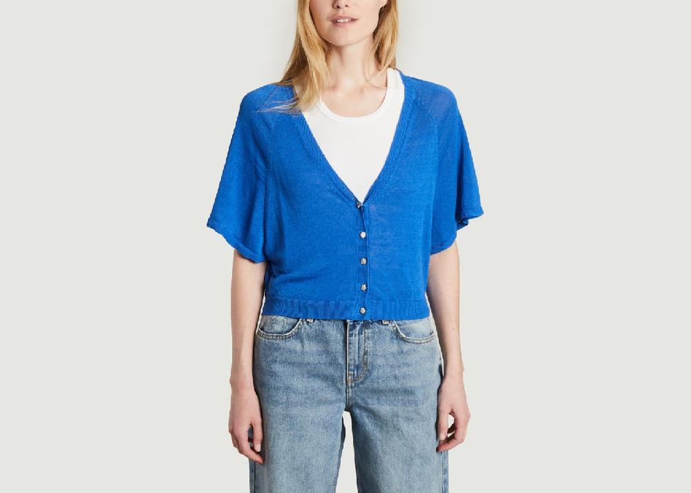 l'exception Gilet Domino Bleu Ba&sh