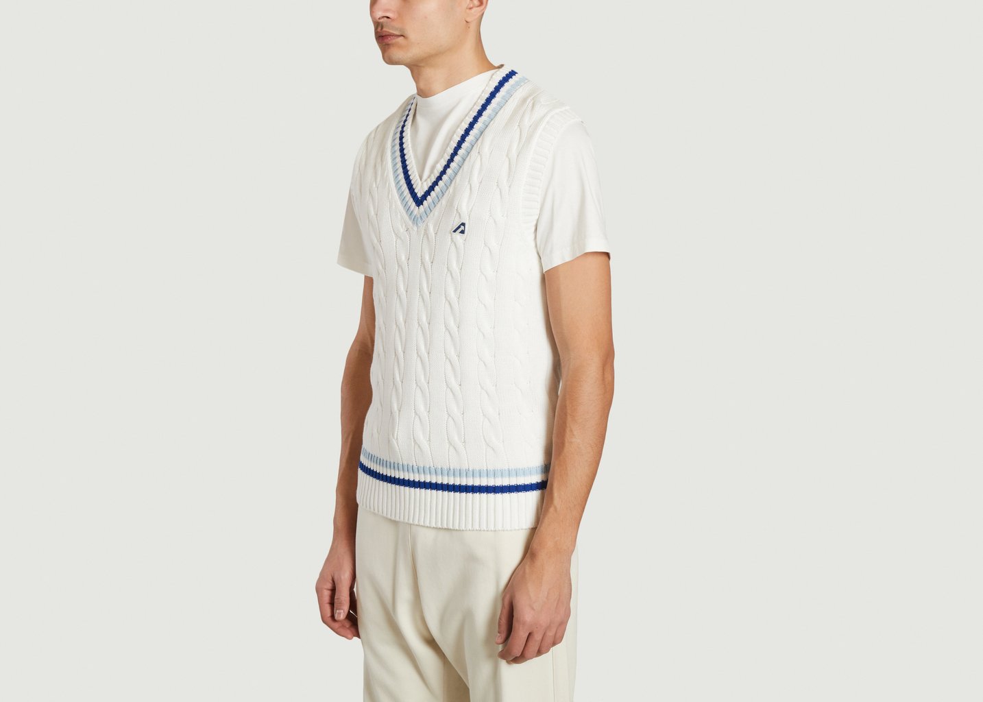 L'exception Gilet Tennis Man Blanc AUTRY