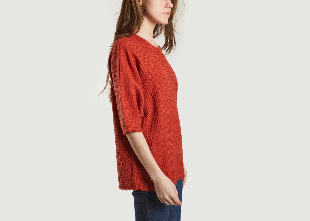 L'exception Haut Cova Gaufré Rouge Masscob