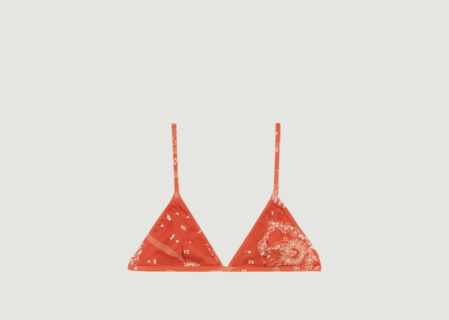 l'exception Haut de maillot de bain Rouge Roseanna