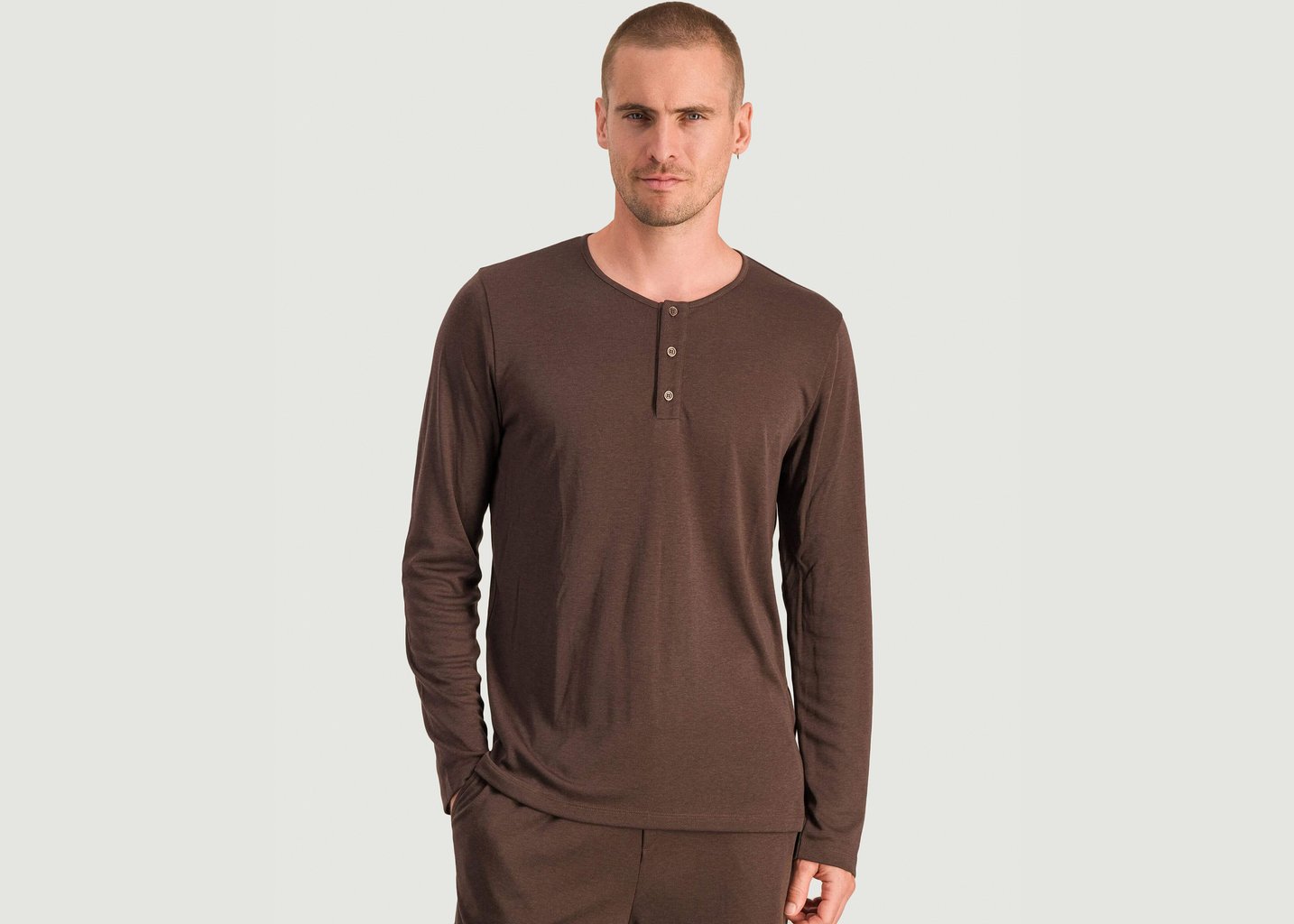 l'exception Haut de pyjama homme Chocolat Angarde