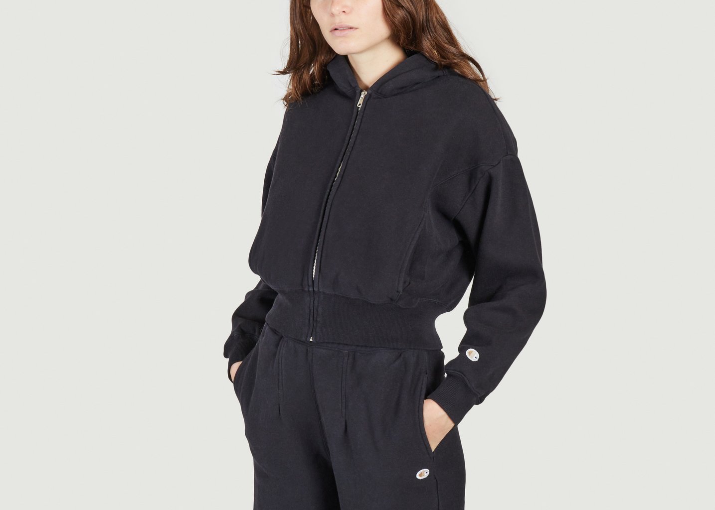 L'exception Hoddie Zippé Noir Champion