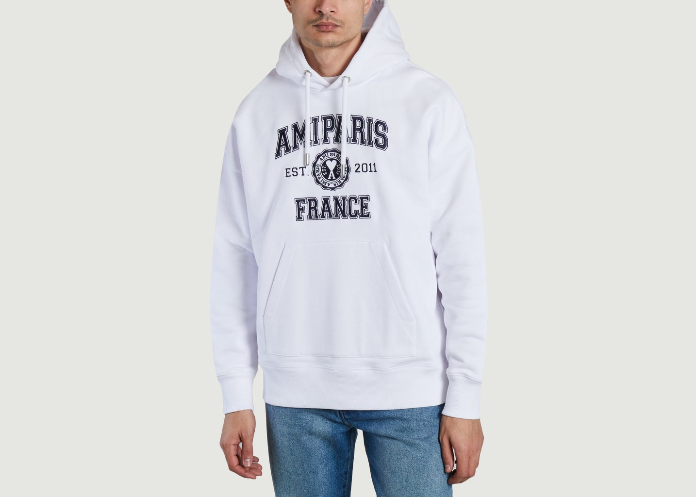 l'exception Hoodie Ami Paris Blanc AMI Paris
